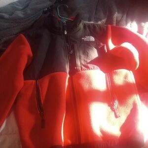 The North Face Red and Black Fleece Jacket